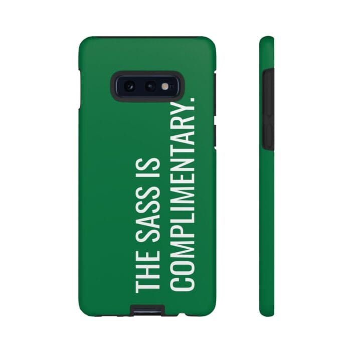 'The Sass is Complimentary' Phone Case (Green) - Image 14