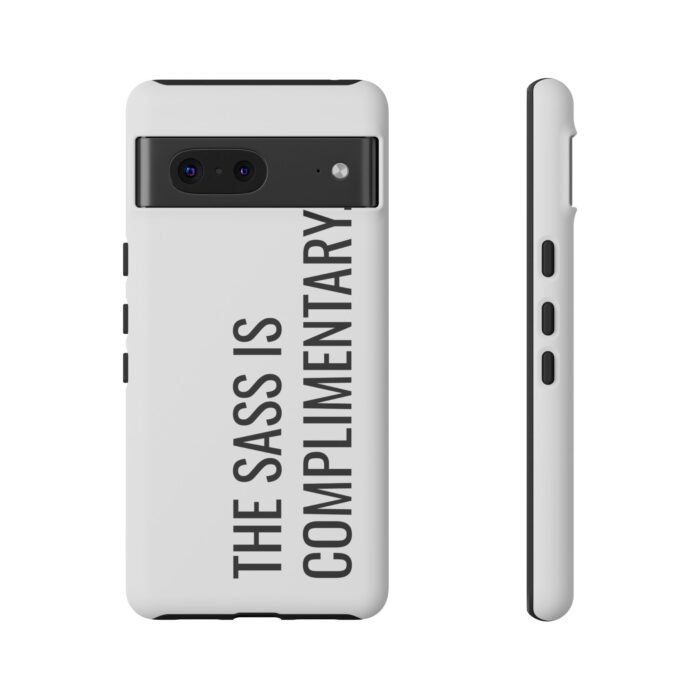 'The Sass is Complimentary' Phone Case (White) - Image 95