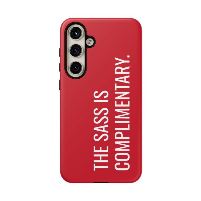 'The Sass is Complimentary' Phone Case (Red) - Image 120