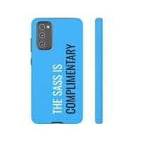 'The Sass is Complimentary' Phone Case ('Two Guys' Blue) - Image 56