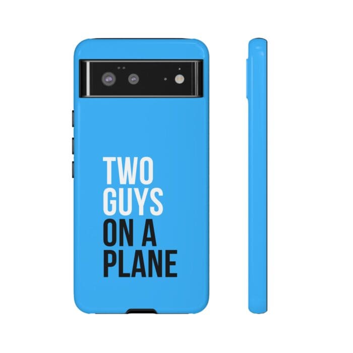'Two Guys on a Plane' Phone Case (Blue) - Image 43