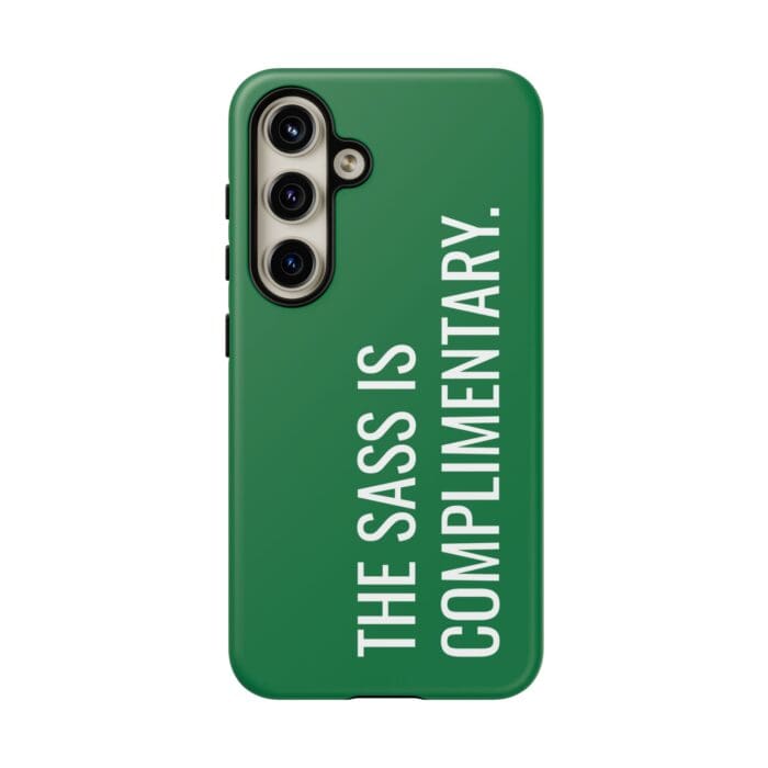 'The Sass is Complimentary' Phone Case (Green) - Image 111