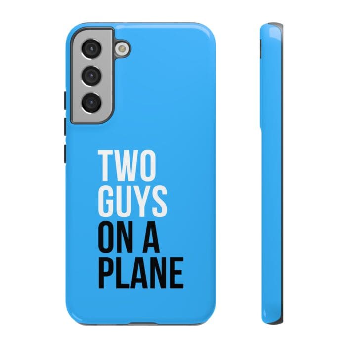 'Two Guys on a Plane' Phone Case (Blue) - Image 51