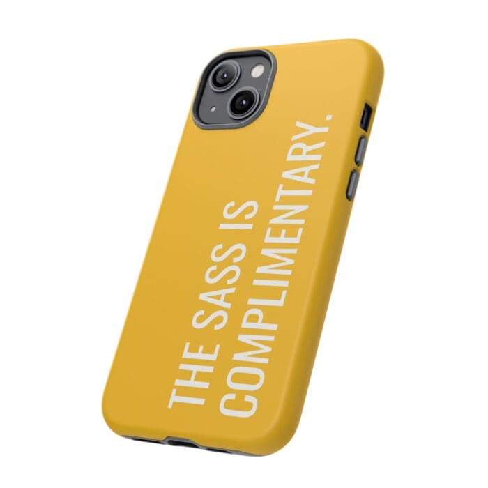'The Sass is Complimentary' Phone Case (Yellow) - Image 76