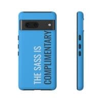'The Sass is Complimentary' Phone Case ('Two Guys' Blue) - Image 95