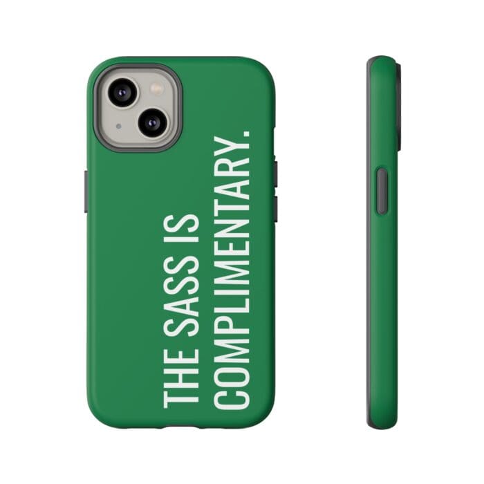 'The Sass is Complimentary' Phone Case (Green) - Image 67