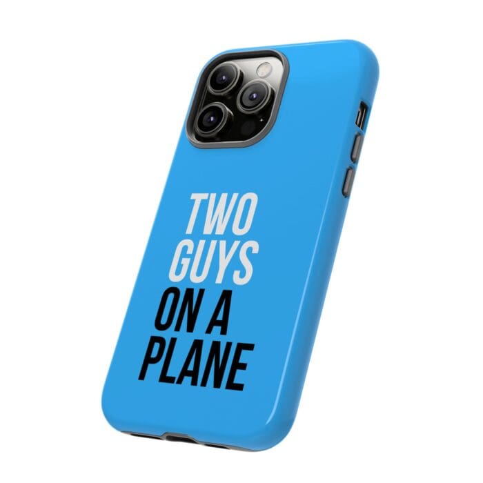 'Two Guys on a Plane' Phone Case (Blue) - Image 68