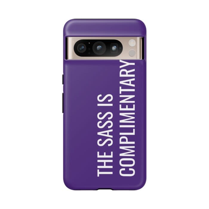 'The Sass is Complimentary' Phone Case (Purple) - Image 123