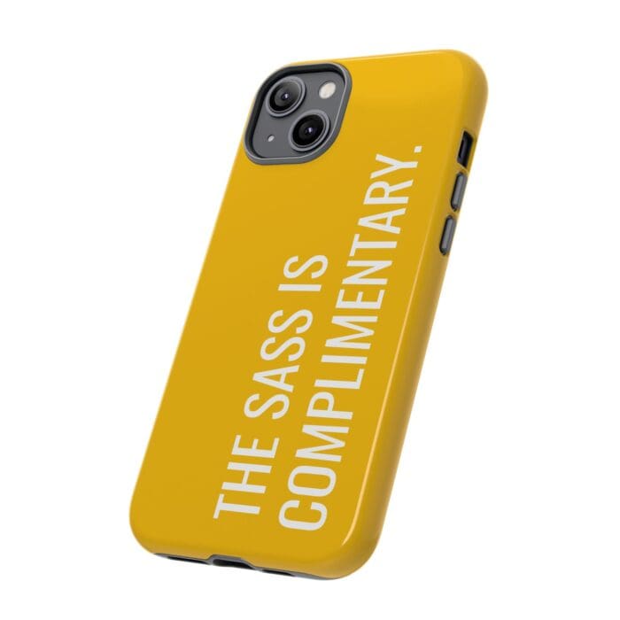 'The Sass is Complimentary' Phone Case (Yellow) - Image 74