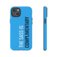 'The Sass is Complimentary' Phone Case ('Two Guys' Blue) - Image 103