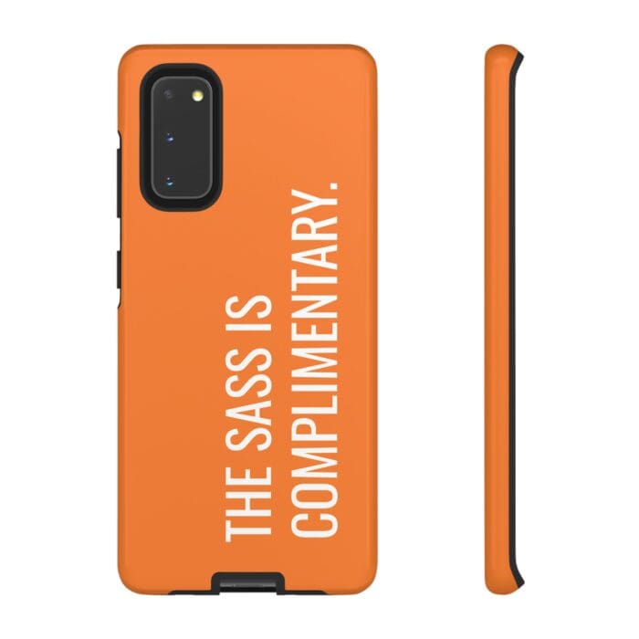 'The Sass is Complimentary' Phone Case (Orange) - Image 23