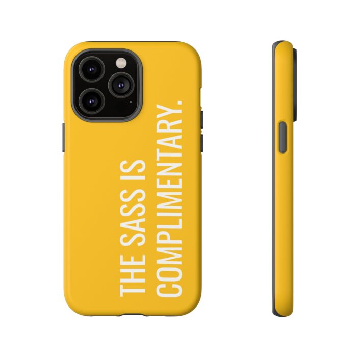 'The Sass is Complimentary' Phone Case (Yellow) - Image 79