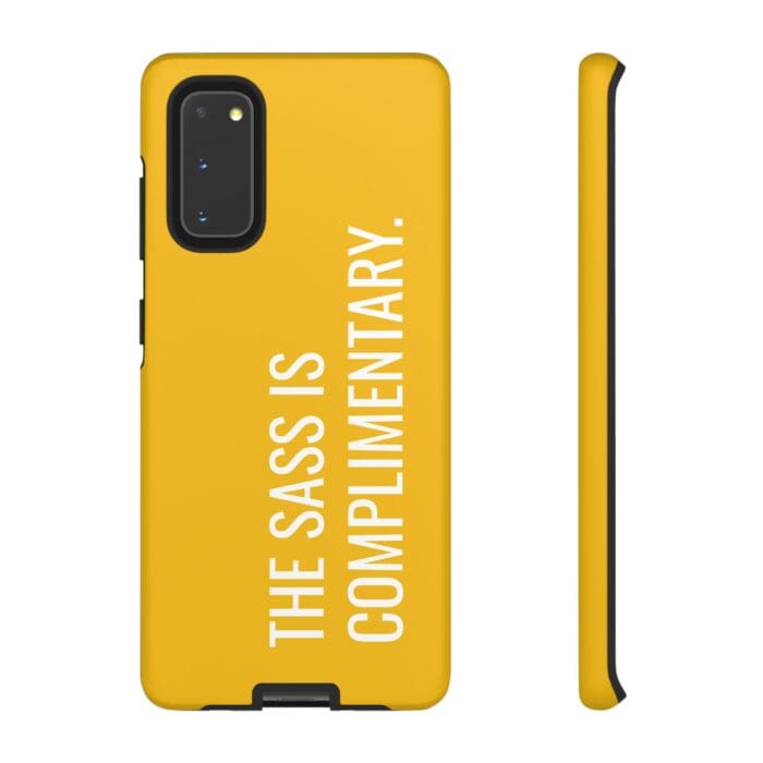 'The Sass is Complimentary' Phone Case (Yellow) - Image 24