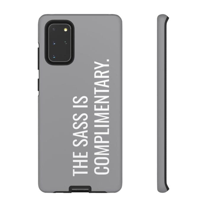 'The Sass is Complimentary' Phone Case (Grey) - Image 28