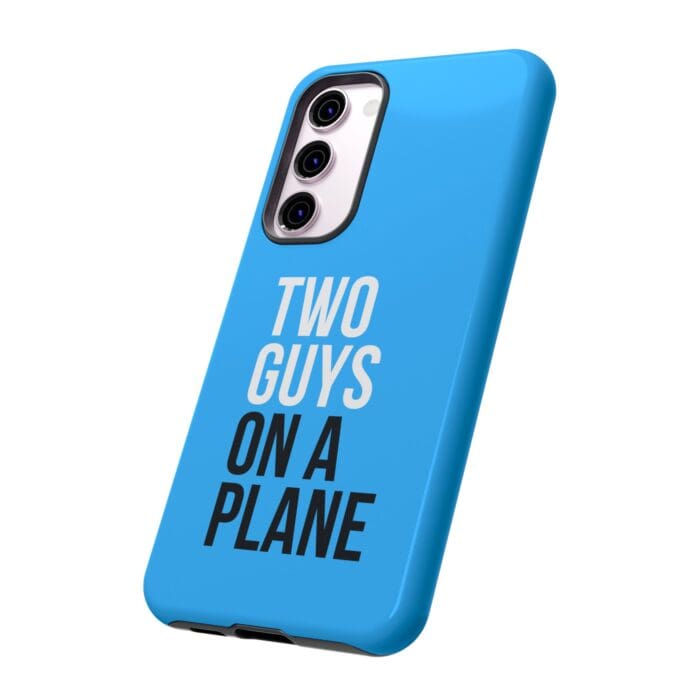 'Two Guys on a Plane' Phone Case (Blue) - Image 76