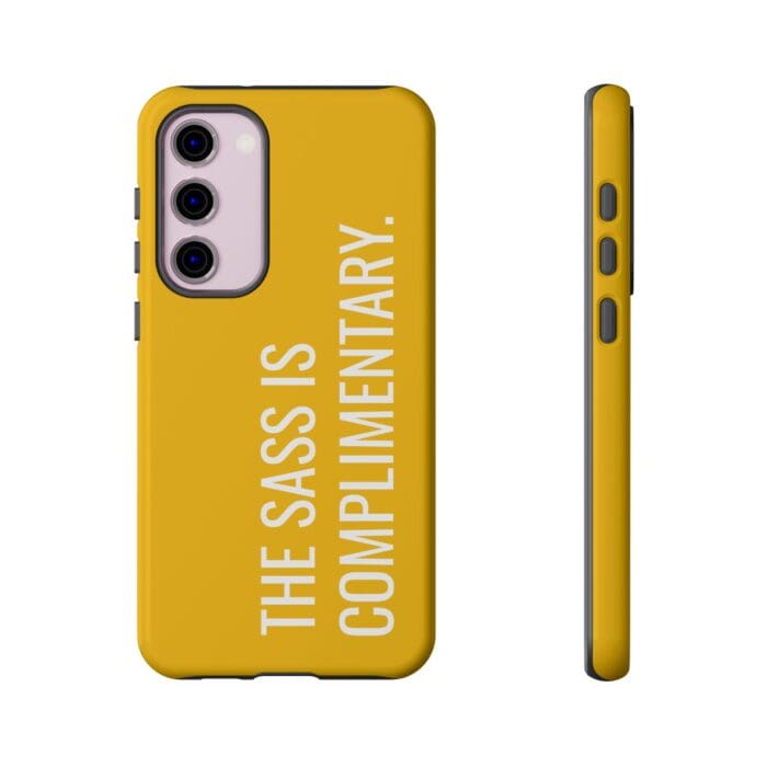 'The Sass is Complimentary' Phone Case (Yellow) - Image 85