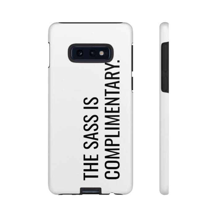 'The Sass is Complimentary' Phone Case (White) - Image 14