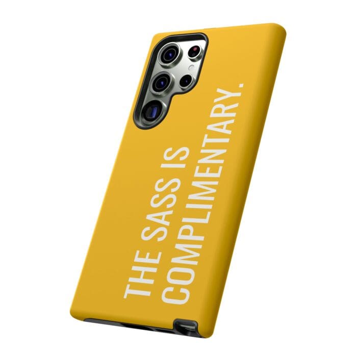 'The Sass is Complimentary' Phone Case (Yellow) - Image 92