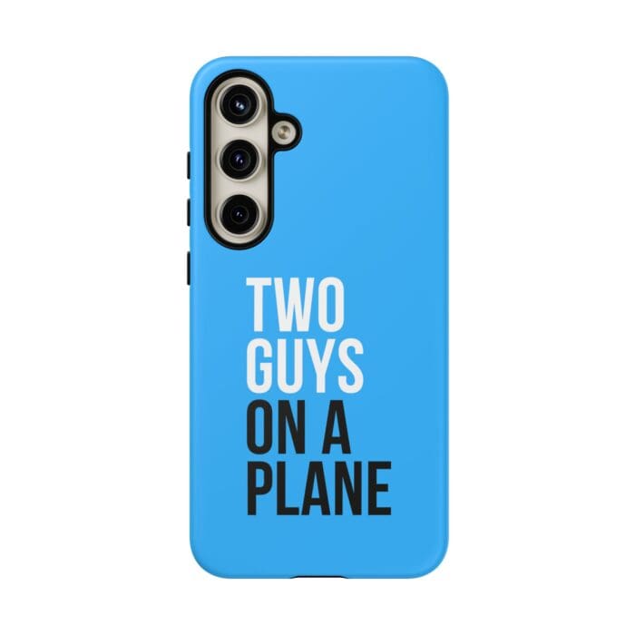 'Two Guys on a Plane' Phone Case (Blue) - Image 110