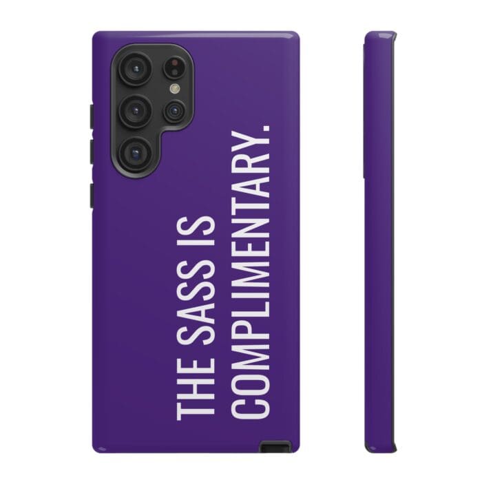 'The Sass is Complimentary' Phone Case (Purple) - Image 63