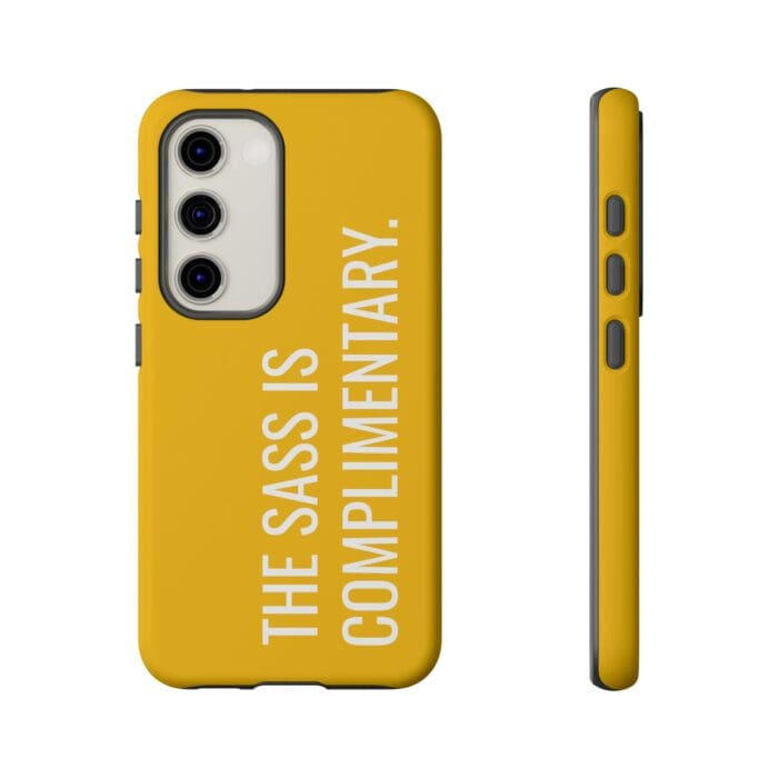'The Sass is Complimentary' Phone Case (Yellow) - Image 83