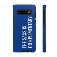 'The Sass is Complimentary' Phone Case (Blue) - Image 16