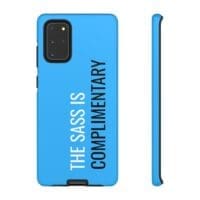 'The Sass is Complimentary' Phone Case ('Two Guys' Blue) - Image 27