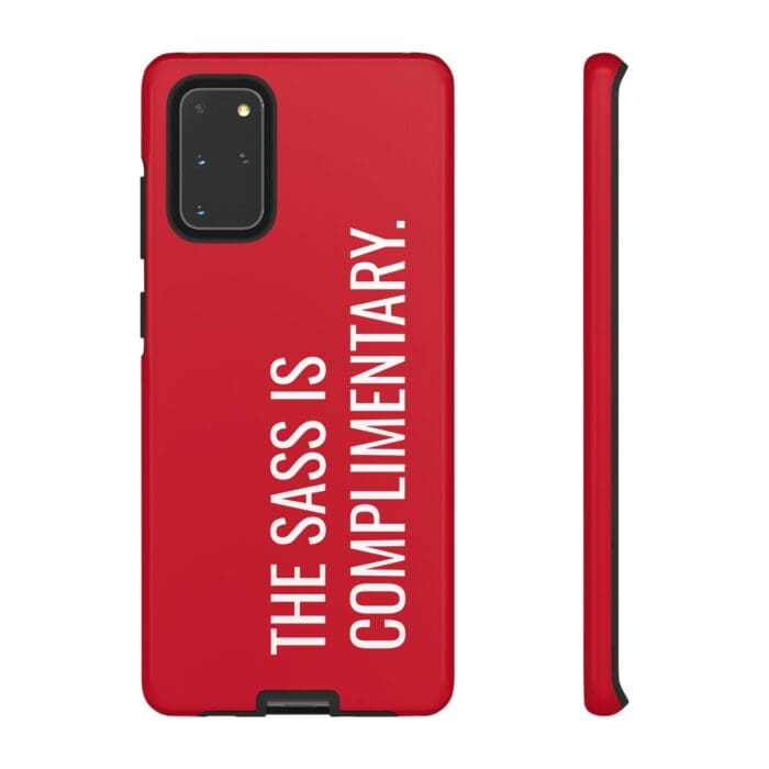 'The Sass is Complimentary' Phone Case (Red) - Image 27