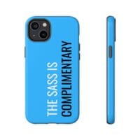 'The Sass is Complimentary' Phone Case ('Two Guys' Blue) - Image 73