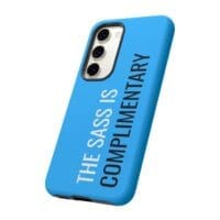 'The Sass is Complimentary' Phone Case ('Two Guys' Blue) - Image 84