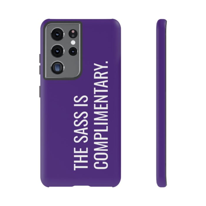 'The Sass is Complimentary' Phone Case (Purple) - Image 50