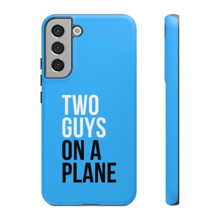 'Two Guys on a Plane' Phone Case (Blue) - Image 52