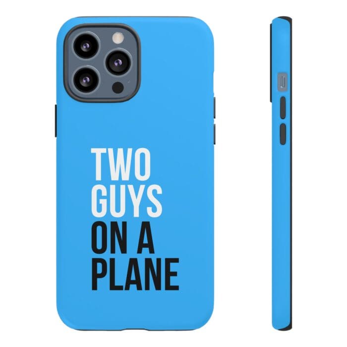 'Two Guys on a Plane' Phone Case (Blue) - Image 36