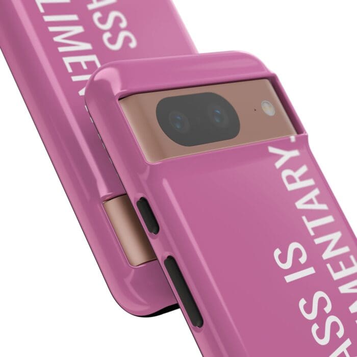 'The Sass is Complimentary' Phone Case (Light Pink) - Image 126