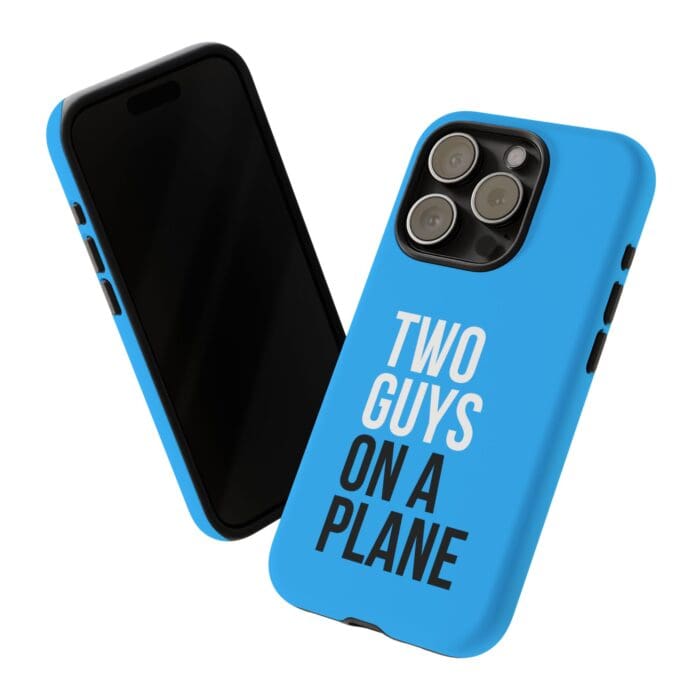 'Two Guys on a Plane' Phone Case (Blue) - Image 102