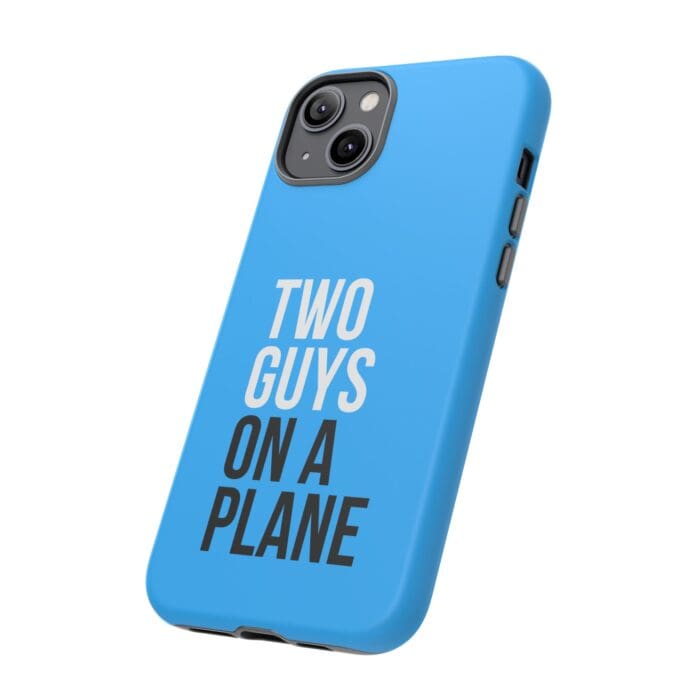 'Two Guys on a Plane' Phone Case (Blue) - Image 66