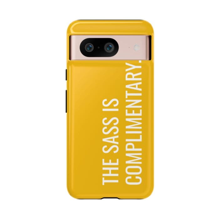 'The Sass is Complimentary' Phone Case (Yellow) - Image 125