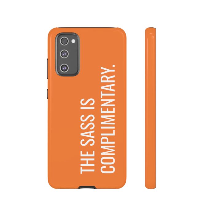 'The Sass is Complimentary' Phone Case (Orange) - Image 55