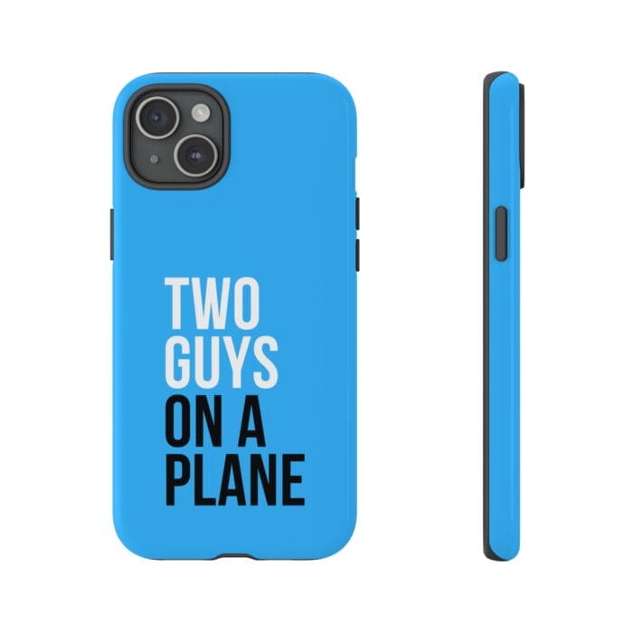 'Two Guys on a Plane' Phone Case (Blue) - Image 95