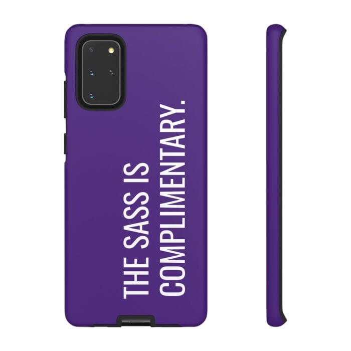 'The Sass is Complimentary' Phone Case (Purple) - Image 28
