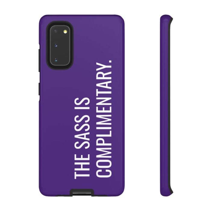 'The Sass is Complimentary' Phone Case (Purple) - Image 23
