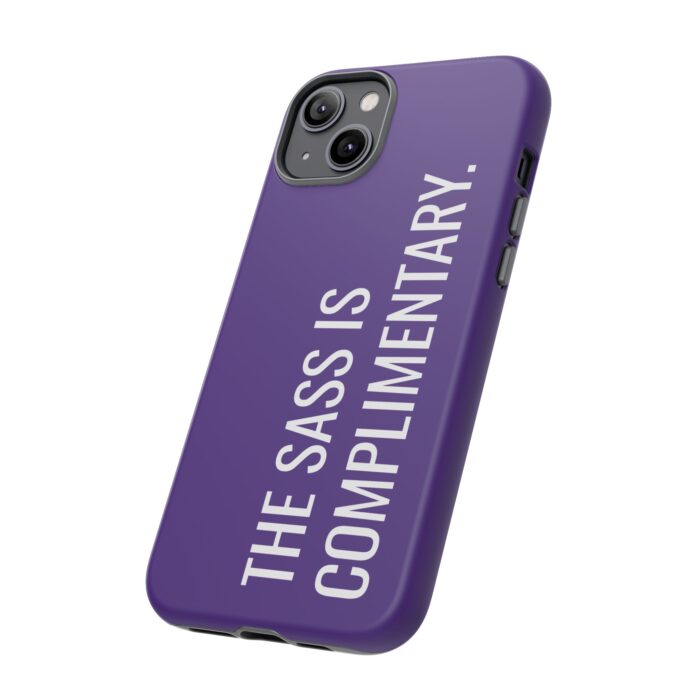 'The Sass is Complimentary' Phone Case (Purple) - Image 76