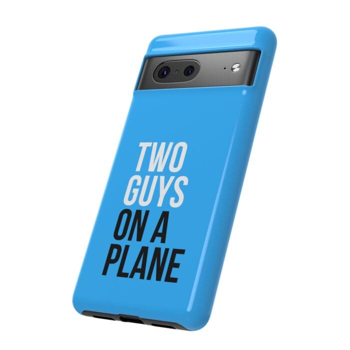 'Two Guys on a Plane' Phone Case (Blue) - Image 84