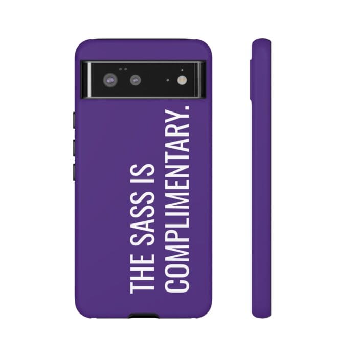 'The Sass is Complimentary' Phone Case (Purple) - Image 54