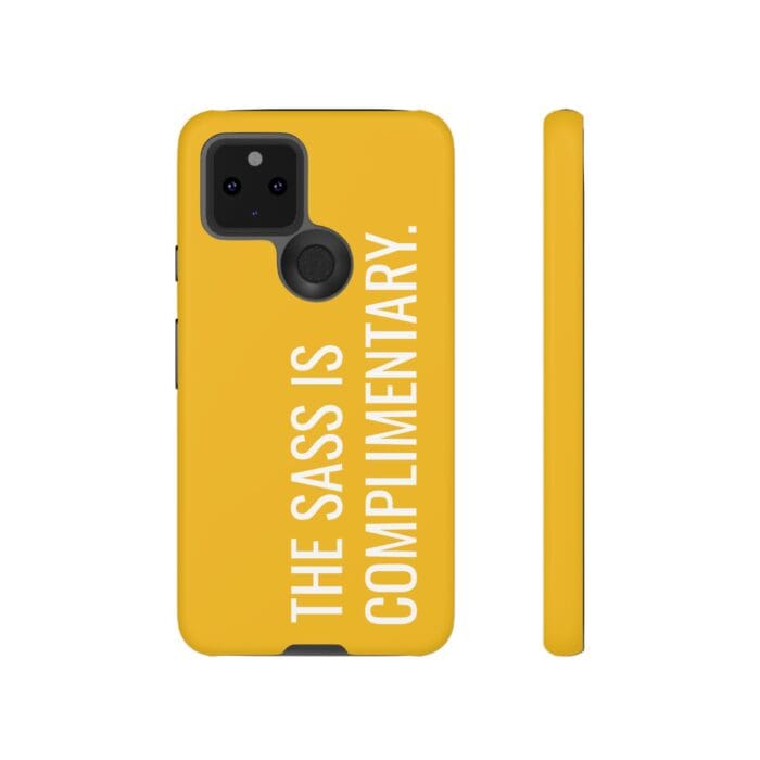 'The Sass is Complimentary' Phone Case (Yellow) - Image 52