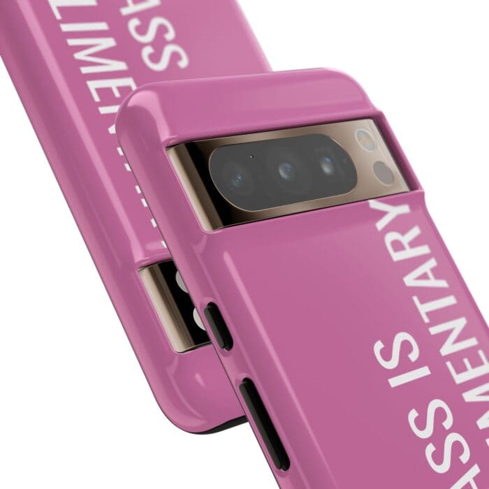 'The Sass is Complimentary' Phone Case (Light Pink) - Image 122