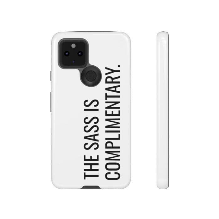 'The Sass is Complimentary' Phone Case (White) - Image 51