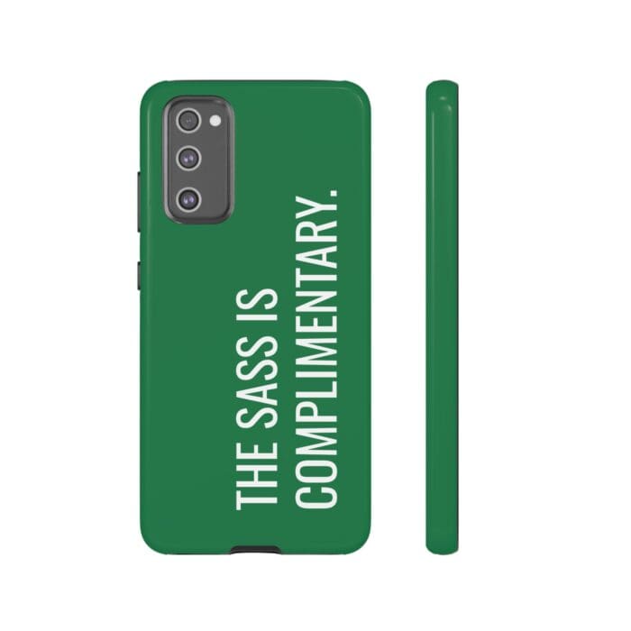 'The Sass is Complimentary' Phone Case (Green) - Image 55