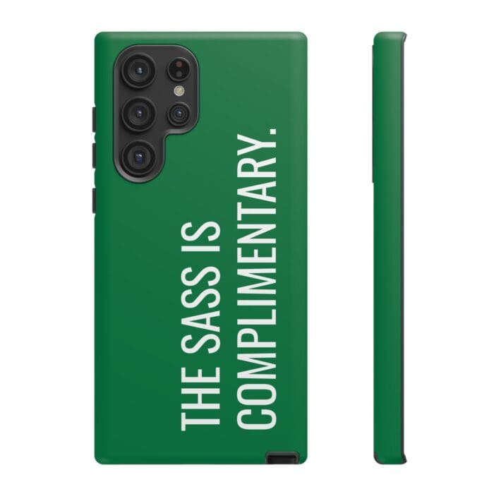 'The Sass is Complimentary' Phone Case (Green) - Image 64