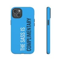 'The Sass is Complimentary' Phone Case ('Two Guys' Blue) - Image 104